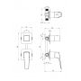 Deante Blur BQL044P bateria wannowo-prysznicowa podtynkowa chrom zdj.2