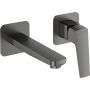 Deante Blur BQLD54L bateria umywalkowa podtynkowa grafit zdj.1