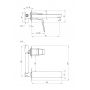 Deante Blur BQLD54L bateria umywalkowa podtynkowa grafit zdj.2