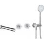 Deante Temisto BQT018P bateria wannowo-prysznicowa podtynkowa chrom zdj.1