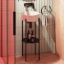 Deante Silia CKSN36A konsola podumywalkowa 36x36x84 cm czarna zdj.6