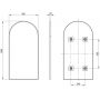 Deante Silia ADIR851 lustro 50x100 cm złoty zdj.2