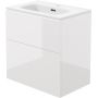 Deante Prizma ST6U6U6U6M umywalka z szafką 60 cm białą zdj.1