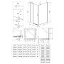 Deante Kerria Plus KKNNU08S08 kabina prysznicowa 80x80 cm kwadratowa czarny mat/szkło przezroczyste zdj.3