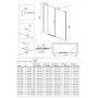 Deante Kerria Plus KKNNU09U09 kabina prysznicowa 90x90 cm kwadratowa czarny mat/szkło przezroczyste zdj.5
