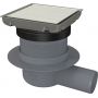 Deante KOS001D odpływ prysznicowy 13 cm stal zdj.1