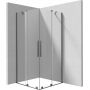 Deante Prizma KPNDP08P08 kabina prysznicowa 80x80 cm kwadratowa grafitowy szczotkowany/szkło przezroczyste zdj.1