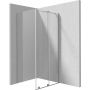 Deante Prizma KPNFP12S09 kabina prysznicowa 120x90 cm prostokątna szczotkowany/szkło przezroczyste zdj.1