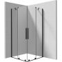Deante Prizma KPNNP10P10 kabina prysznicowa 100x100 cm kwadratowa czarny mat/szkło przezroczyste zdj.1