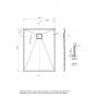 Deante Correo KQR543B brodzik prostokątny 120x90 cm beżowy zdj.2
