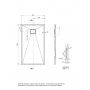 Deante Correo KQR573B brodzik prostokątny 120x70 cm beżowy zdj.2