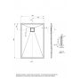 Deante Correo KQRA47B brodzik prostokątny 140x90 cm biały zdj.2