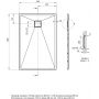 Deante Correo KQRS44B brodzik prostokątny 120x80 cm szary zdj.2