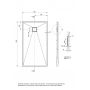 Deante Correo KQRT48B brodzik prostokątny 140x80 cm antracyt zdj.2