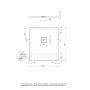Deante Silia KSKA00809B brodzik prostokątny z maskownicą 90x80 cm biały zdj.2