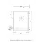 Deante Silia KSKA01013B brodzik prostokątny z maskownicą 130x100 cm biały zdj.2