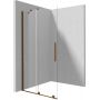 Deante Prizma KTJC38R ścianka prysznicowa walk-in 80 cm brąz szczotkowany/szkło przezroczyste zdj.1