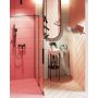 Deante Prizma KTJN30R ścianka prysznicowa walk-in 100 cm czarny mat/szkło przezroczyste zdj.5