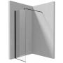Deante Kerria Plus KTSN85P ścianka prysznicowa walk-in 50 cm czarny mat/szkło przezroczyste zdj.1