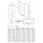 Deante Kerria Plus KTSU045P drzwi prysznicowe 120 cm uchylne chrom połysk/szkło przezroczyste zdj.7
