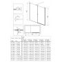 Deante Kerria Plus KTSW045P drzwi prysznicowe 50 cm uchylne chrom połysk/szkło przezroczyste zdj.6