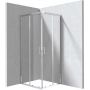 Deante Funkia Evo KYC0089P kabina prysznicowa 90x80 cm prostokątna chrom połysk/szkło przezroczyste zdj.1