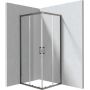 Deante Funkia Evo KYCD089P kabina prysznicowa 90x80 cm prostokątna grafitowy szczotkowany/szkło przezroczyste zdj.1
