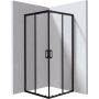 Deante Funkia Evo KYCN088P kabina prysznicowa 80x80 cm kwadratowa czarny mat/szkło przezroczyste zdj.1