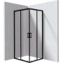 Deante Funkia Evo KYCN089P kabina prysznicowa 90x80 cm prostokątna czarny mat/szkło przezroczyste zdj.1
