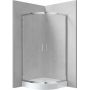 Deante Funkia KYPZ051K kabina z brodzikiem 90x90 cm półokrągła chrom połysk/szkło przezroczyste zdj.1