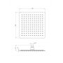 Deante Cascada NACF02K deszczownica 25x25 cm kwadratowa stal zdj.2
