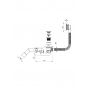 Deante Prizma NHC057B syfon do wanny chrom zdj.2