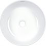 Deante Silia Hexa CDX6U3S umywalka 36x36 cm okrągła nablatowa biała zdj.4
