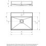 Deante Correo CQRAU5S umywalka 50x40 cm prostokątna nablatowa biała zdj.2