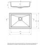 Deante Correo CQRAU5U umywalka 50x35 cm prostokątna wpuszczana-podblatowa biała zdj.2