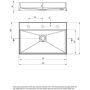 Deante Correo CQRTU6S umywalka 60x40 cm prostokątna nablatowa antracyt zdj.2