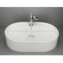 Deante Silia CQSAU6B umywalka 55x35 cm owalna nablatowa biała zdj.4