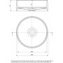 Deante Silia CQSNU4S umywalka 36x36 cm okrągła nablatowa czarna zdj.2