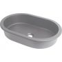 Deante Silia CQSSU6U umywalka 58x39 cm owalna podblatowa szary/kamień zdj.3