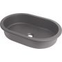 Deante Silia CQSTU6U umywalka 58x39 cm owalna podblatowa antracyt zdj.1
