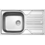 Deante Legato ZEL3113 zlewozmywak stalowy 76x43.5 cm zdj.1