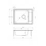 Deante Soul ZEO011B zlewozmywak stalowy 63x50 cm stal zdj.2