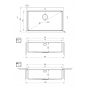Deante Olfato ZPO010C zlewozmywak stalowy z syfonem 76x50.5 cm stal zdj.3