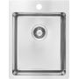 Deante Olfato ZPO010E zlewozmywak stalowy z syfonem 50.5x39 cm stal zdj.1