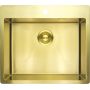 Deante Olfato ZPOR10B zlewozmywak stalowy z syfonem 55x50.5 cm zdj.1