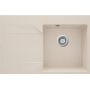 Deante Evora ZQJ511L zlewozmywak granitowy 76x50 cm beżowy zdj.1