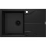 Deante Andante Flush ZQNN11F zlewozmywak granitowy 78x49 cm czarny zdj.4