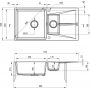 Deante Corio ZRC5513 zlewozmywak granitowy 97x50 cm beżowy zdj.2