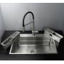 Deante Magnetic ZRM010B zlewozmywak stalowy 76x52 cm stal zdj.5