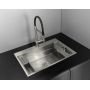 Deante Magnetic ZRM010B zlewozmywak stalowy 76x52 cm stal zdj.4